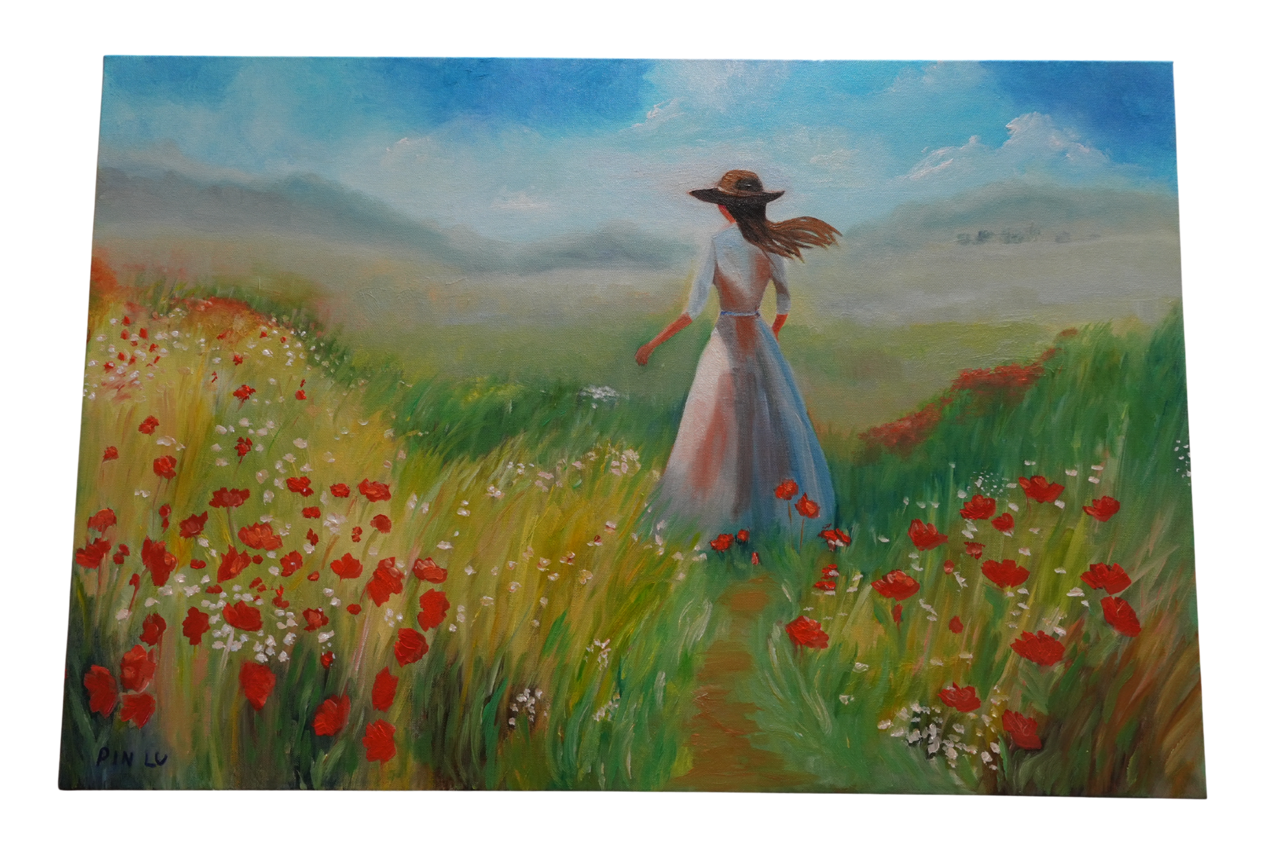 Lady in the Flower Field